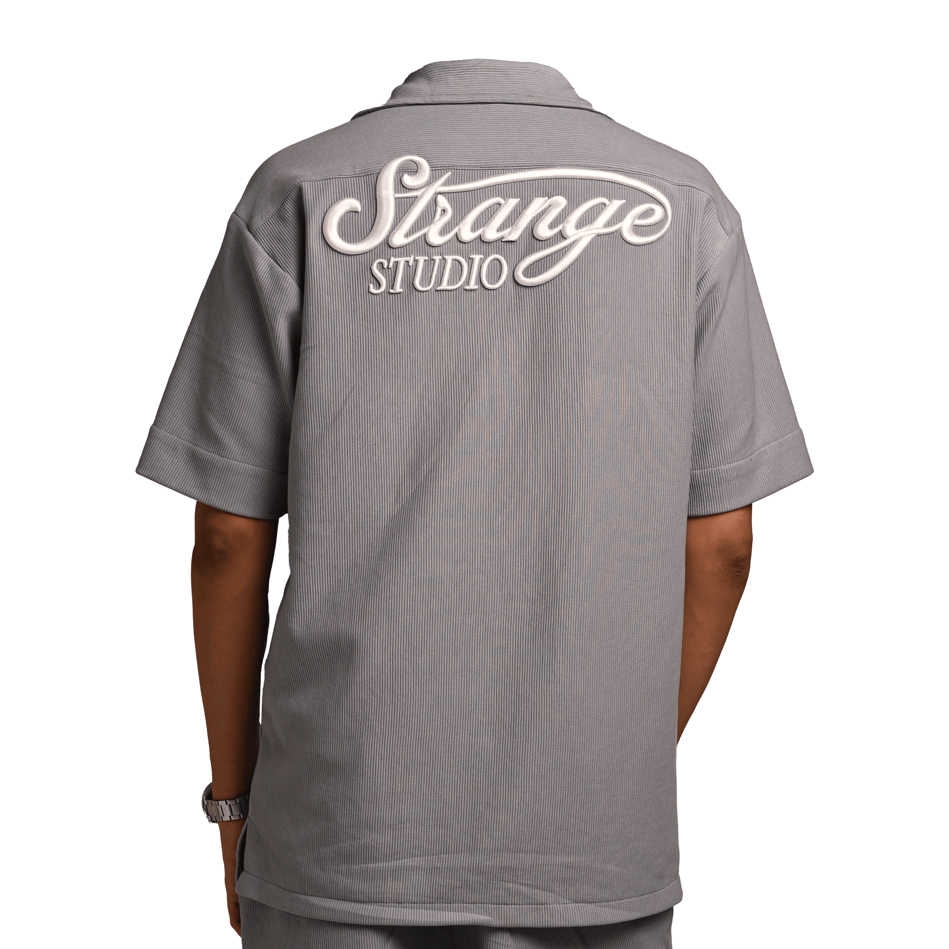 GREY RESORT SHIRT STRANGE STUDIO grey-resort-shirt-strange-studio